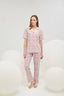 16619 Kadın Düğmeli Pijama Takım