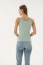 16155 KADIN FİTİLLİ İNCE ASKILI T-SHIRT