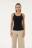 16155 KADIN FİTİLLİ İNCE ASKILI T-SHIRT