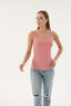 16155 KADIN FİTİLLİ İNCE ASKILI T-SHIRT