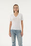 16280 Kadın V Yaka T-shirt